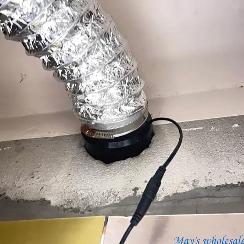 Ventola ventilazione con condotto da 8 silenziosa 12V 5700 giri / min ventola ventilatore per ventilatori plastica a
