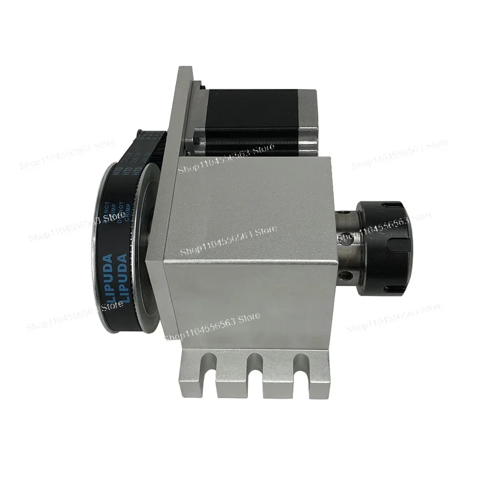 4 Axis  Rotary Axis ER32 Collet A Axis Harmonic Drive Center Height 65MM NEMA 23  Engraving Machine Woodworking Tools