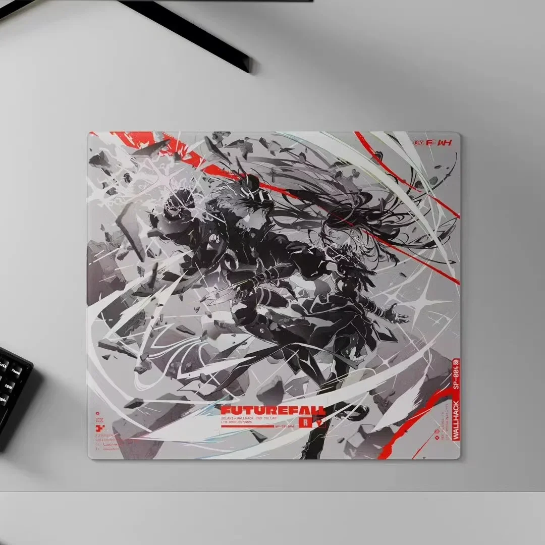 WALLHACK 4.0 Futurefall Glass Mousepad Duplicate Edition Mouse Pad 490x430mm Smooth Gaming Mousepad PC Gamer Accessory Gifts