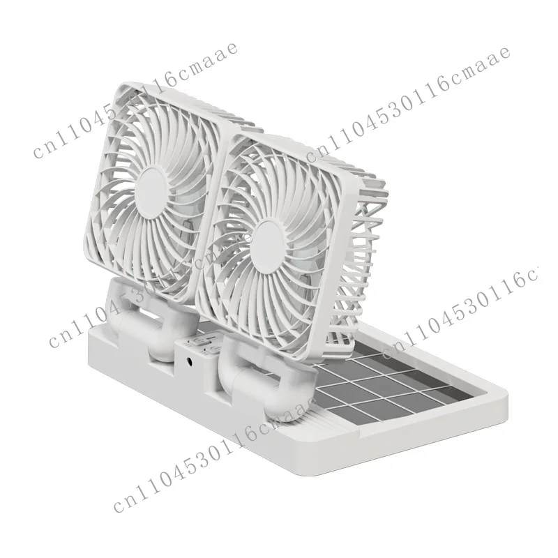 New Mini Fan Portable 5V Large Truck Universal Interface Double Head Battery Life Car Fan