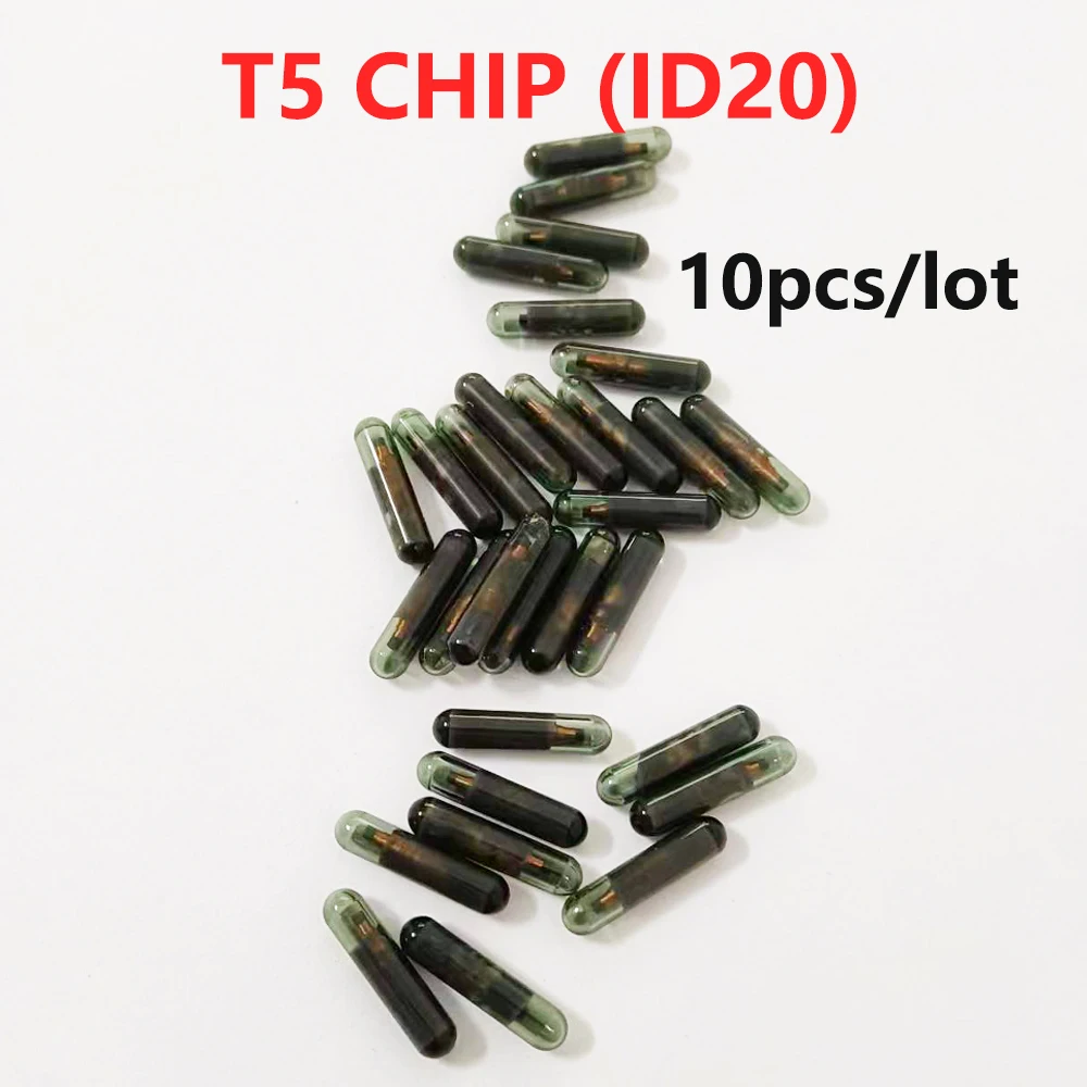 

10pcs T5 Glass Chip ID20 T20 Transponder Chip Car Key Chip