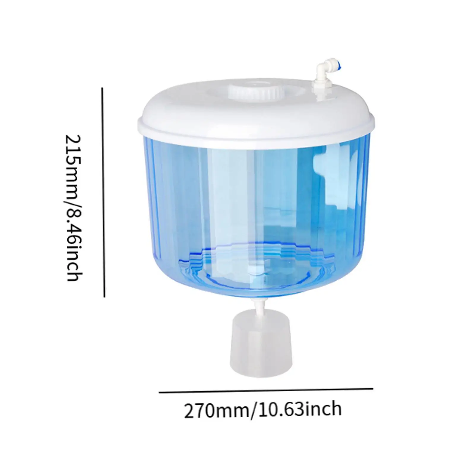 حامل تخزين مدمج في صمام تعويم توصيل زجاجة تخزين للشرب سعة كبيرة أجزاء موزع مياه حاوية 8 لتر