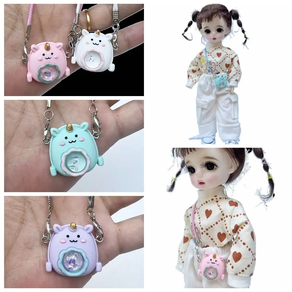 Cartoon Animal Dollhouse Mini Bag Plastic Colorful Cartoon Doll Shoulder Bag Miniature Bag Mini Cute Plush Doll Bag