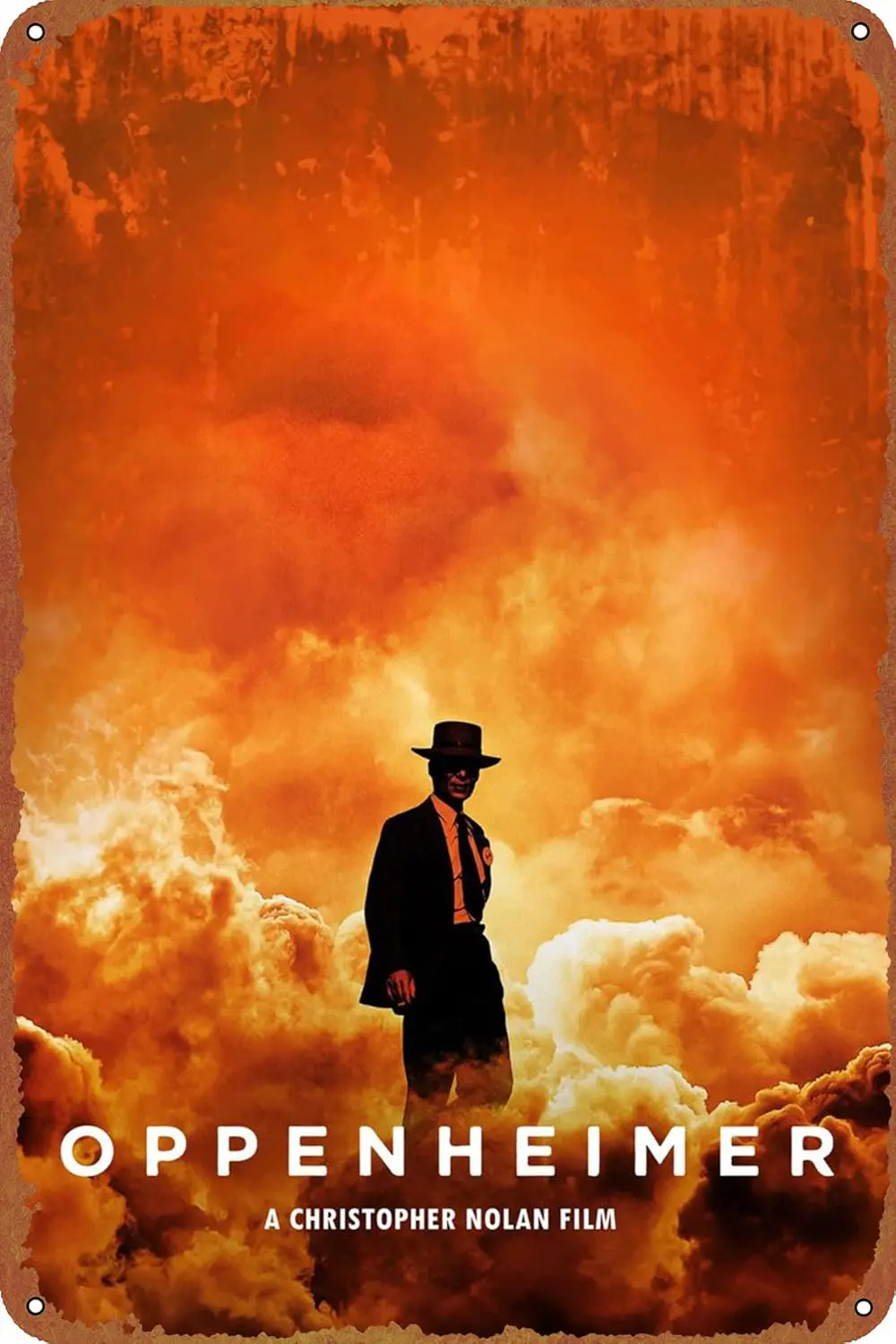Oppenheimer Movie Poster Tin Metal Sign Vintage Wall Plaque Decor 8x12 Inch sign