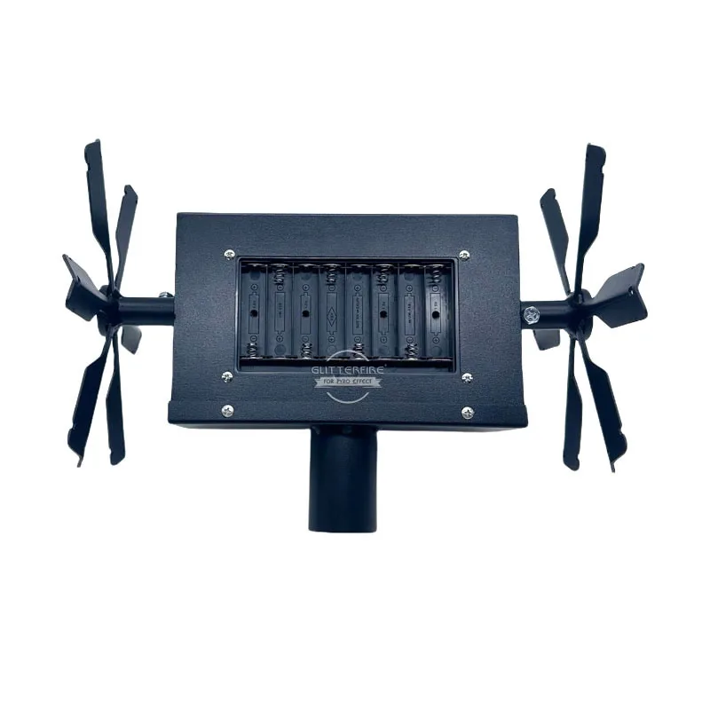 

Stage Cold Fountain Double Wheel Rotate Stage Effect Machine Wireless Remote Wedding Decorations