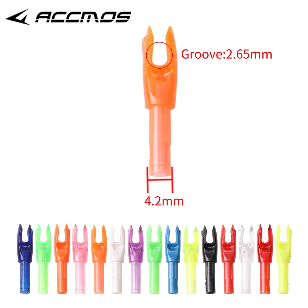 24 قطعة/الحقيبة السهم Nocks السهم الداخلي ذيول ل ID 4.2 مللي متر الكربون الألياف الزجاجية رمح الرماية اطلاق النار اكسسوارات