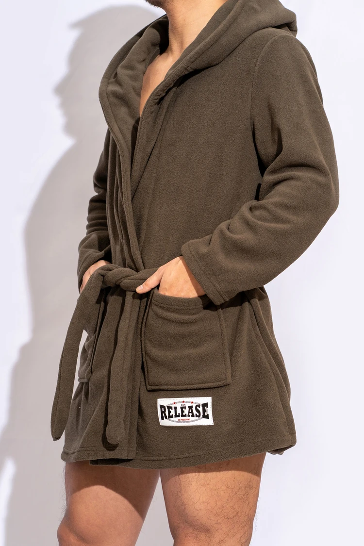 Herren Bademantel kurzen Stil dicken bequemen weichen Plüsch Fleece einfarbigen Pyjama lässig zu Hause warme Bade mäntel