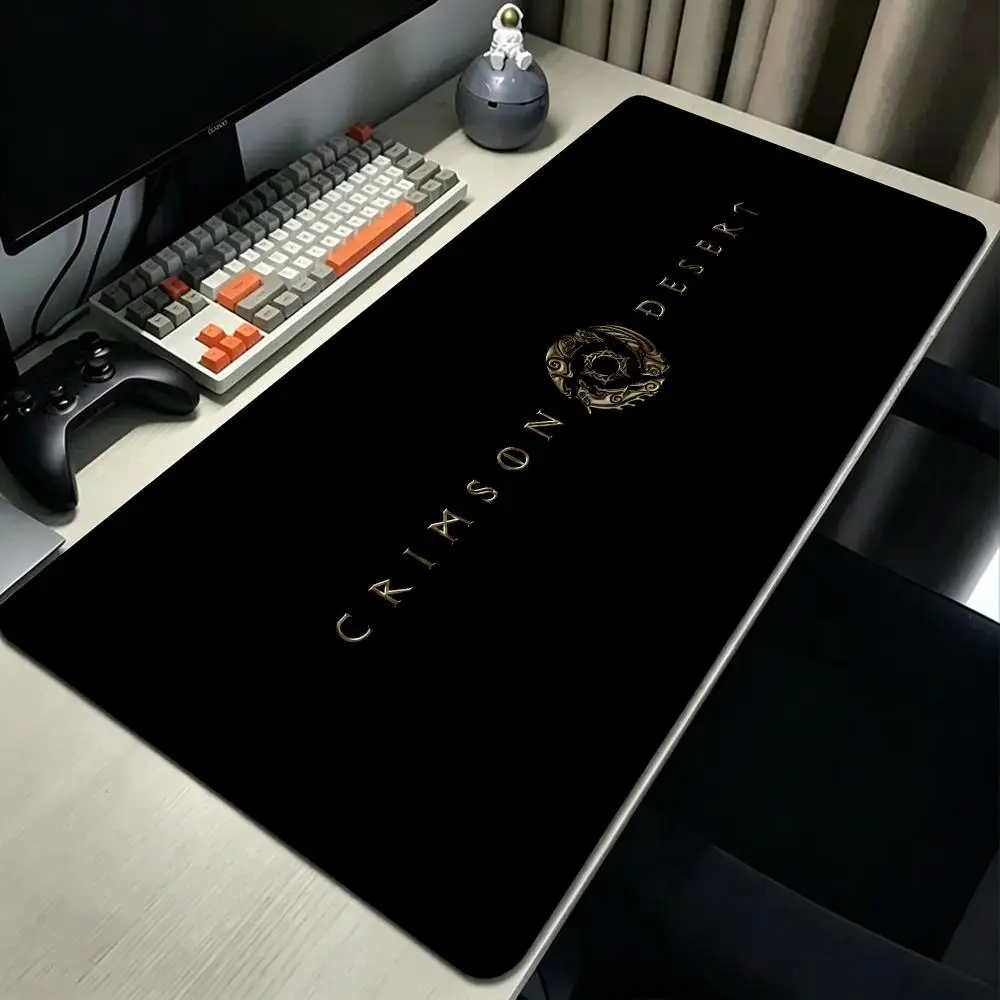 game Crimson Desert Mouse Pad MousePad Stitched Edge Gaming Anti‑Slip Rubber Base Waterproof Desk Mat For Office Laptop PC