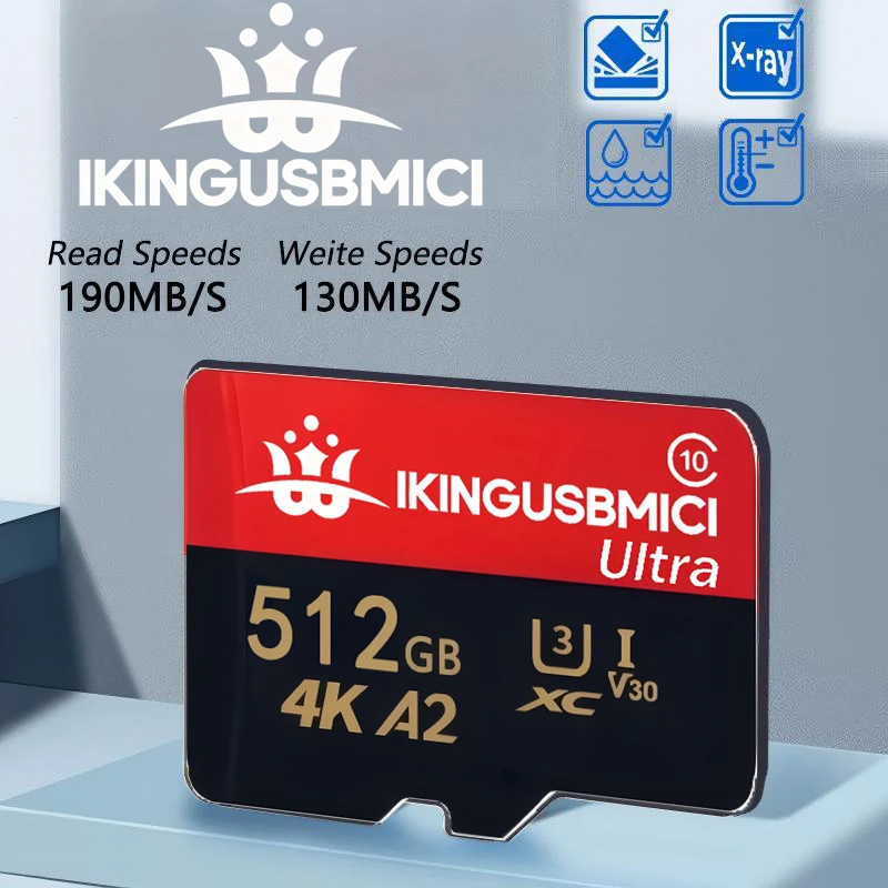Secure Memory Card 16GB/32GB/64GB/256GB/512GB and Micro SD Card SD Cards TF Cards Class 10 for PC Laptop Mac Magnet