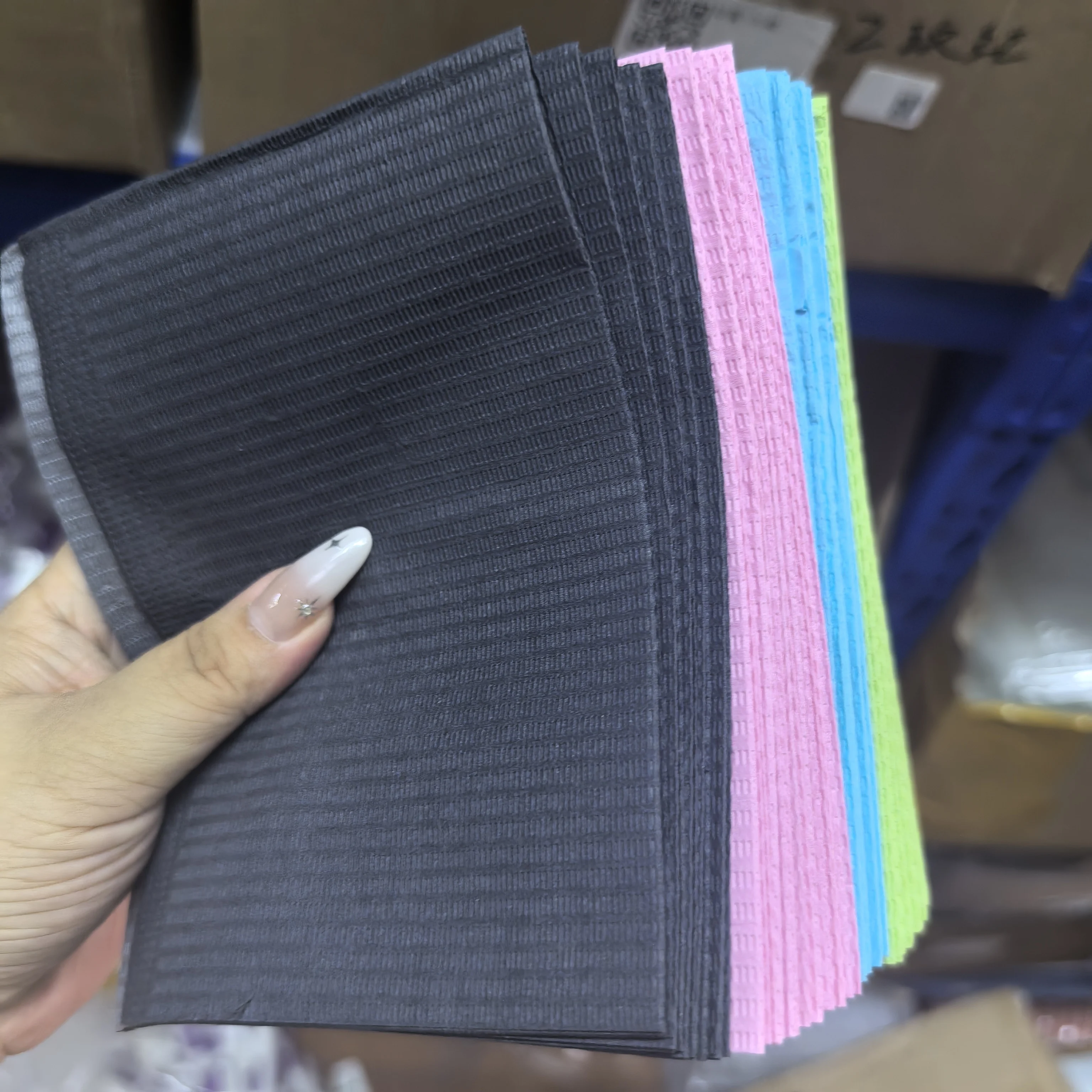 5/10/20pcs 4 Colors Disposable Tablecloths for Manicure Mat 45*33cm Waterproof 3 Ply Nail Art Mat Paper Clean Pads Manicure Tool