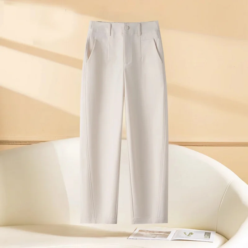 صغيرتي المرأة البدلة السراويل الربيع الصيف تسع نقاط عارضة السراويل تنوعا التخسيس فضفاض مدبب الحريم السراويل