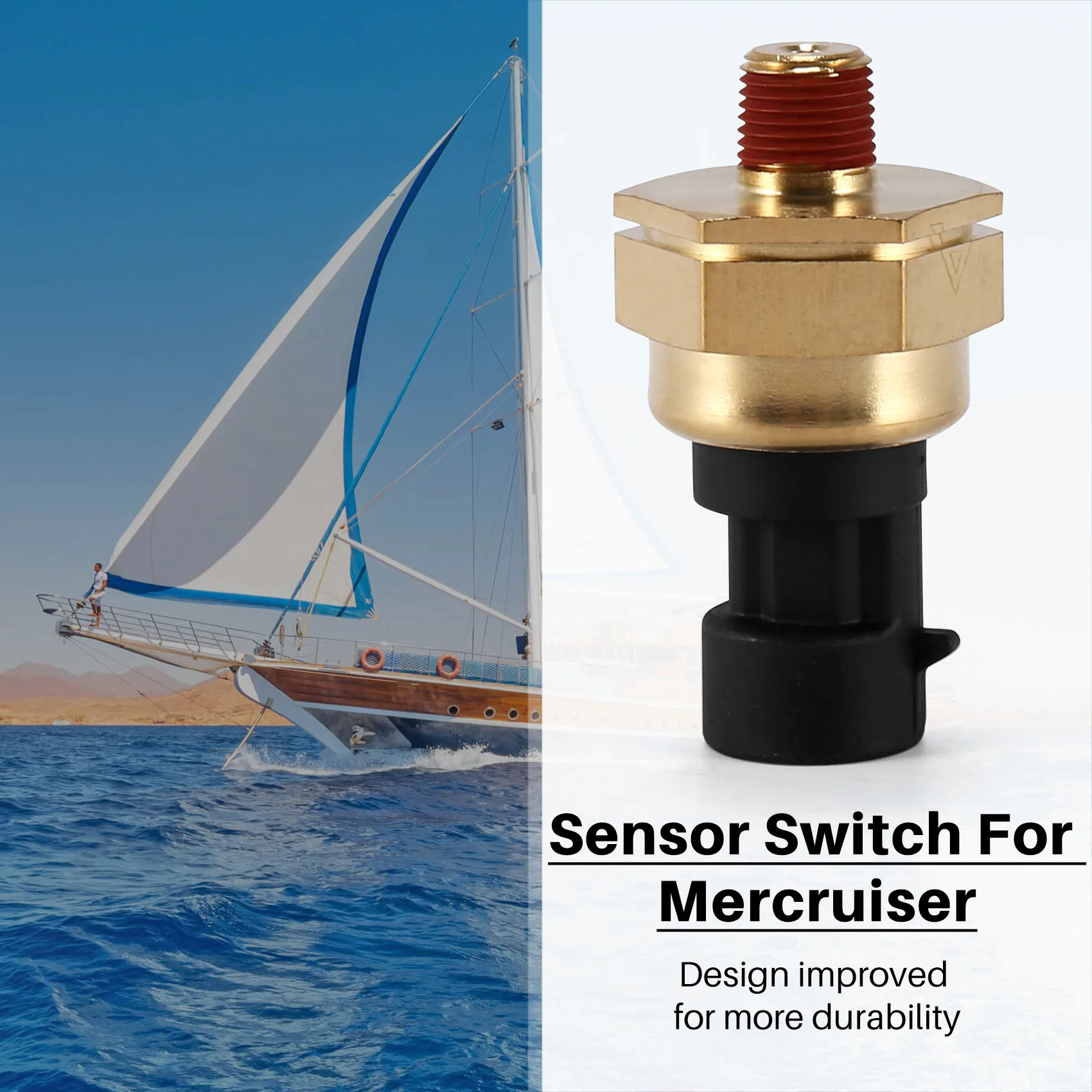 

AU16-8M6000623 Water Pressure Sender Sensor Switch Fits For Mercruiser Quicksilver Marine