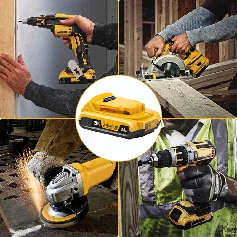 Pro DeWalt 18V 20V Max Lithium-iontové baterie 20V 3Ah DCB203 Li-ion Náhradní baterie DCB206 DCB205 DCB204 DCB200 Elektrické nářadí - náhled 2
