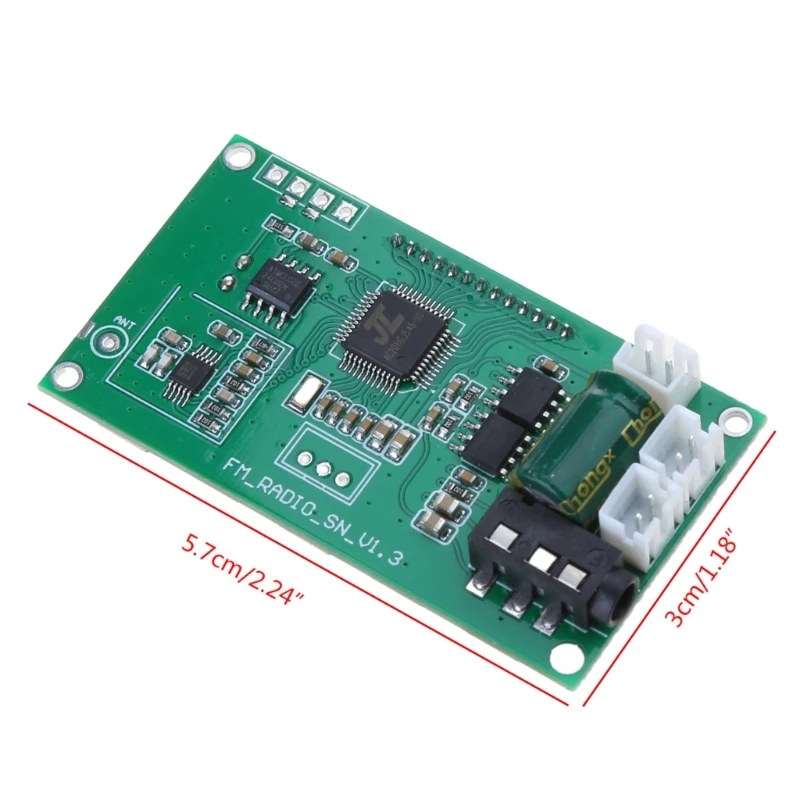 Módulo receptor rádio FM digital PLL LCD 87-108MHZ microfone sem fio estéreo