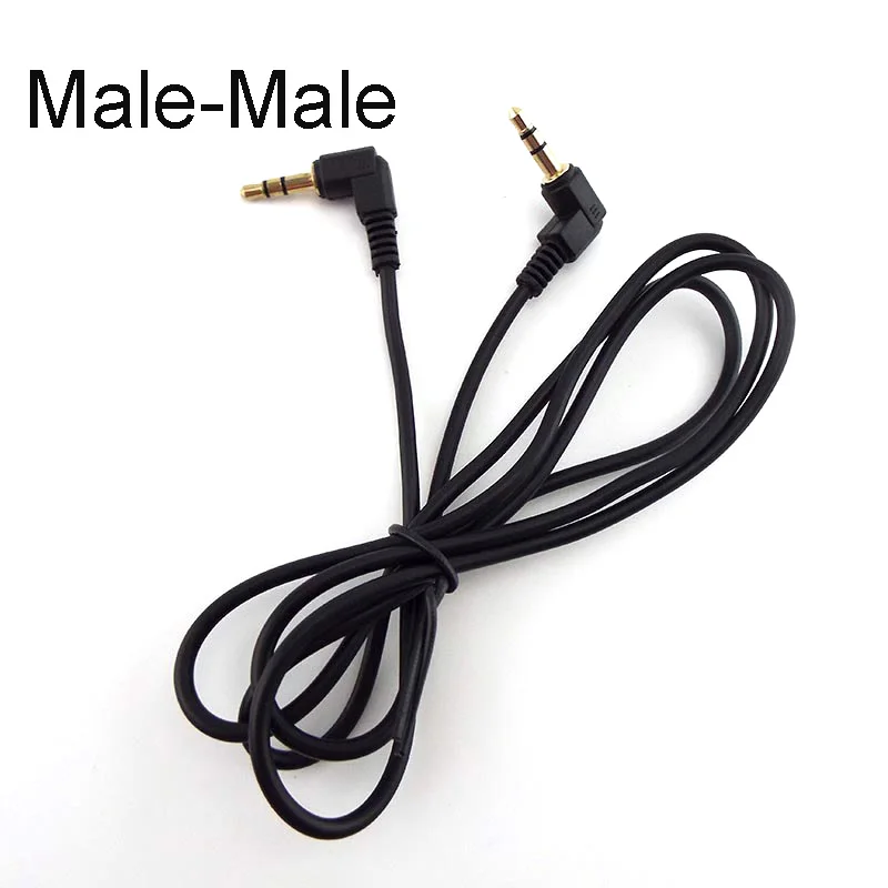 90 Degree Angle 0.5M 1M Audio Cable 3.5mm Male to Male Car AUX Speaker Stereo MP4 MP5 Audio Line Cord PVC D5