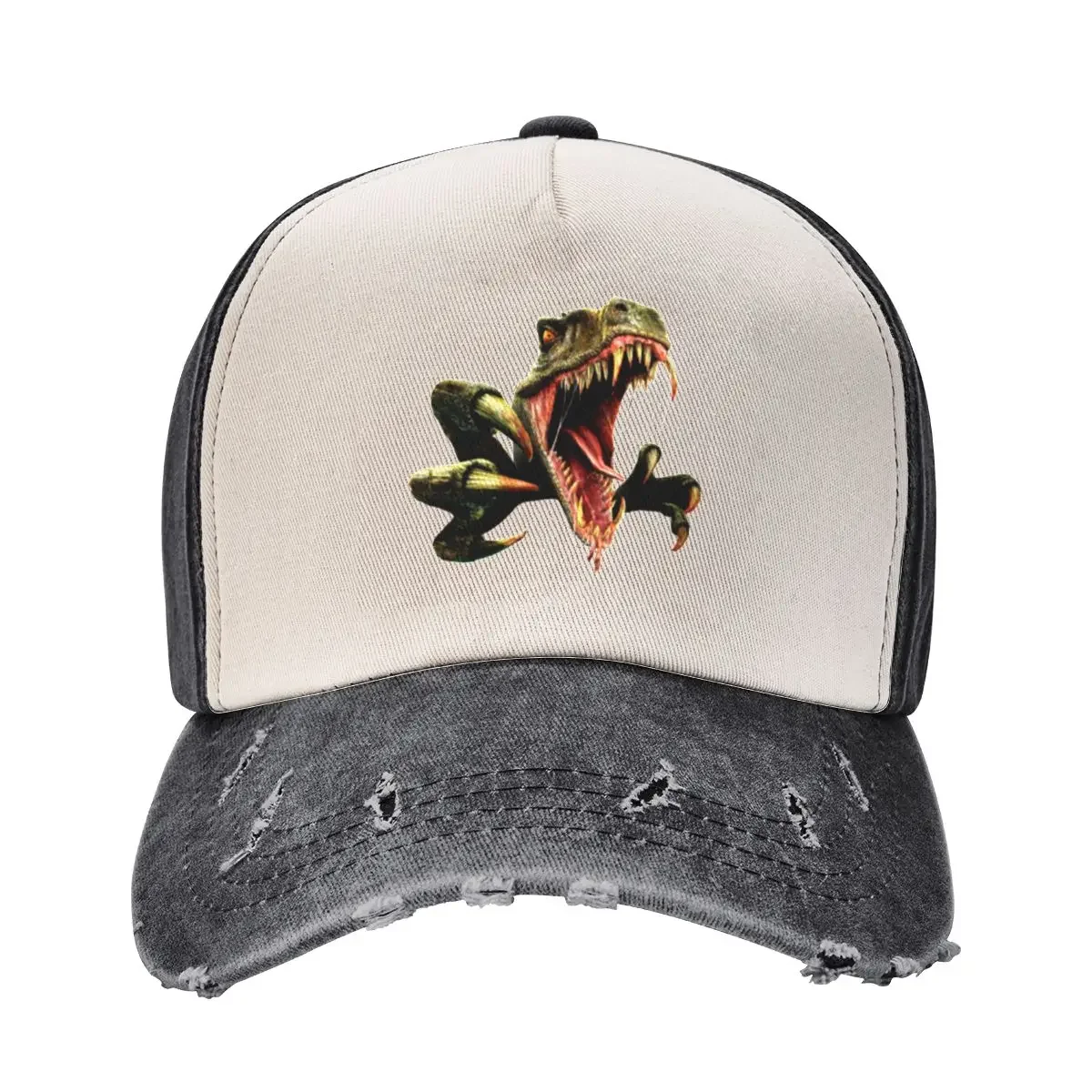 

Velociraptor Jurassic Park Dinosaur Baseball Cap Wild Ball Hat Funny hats Golf Men Women's