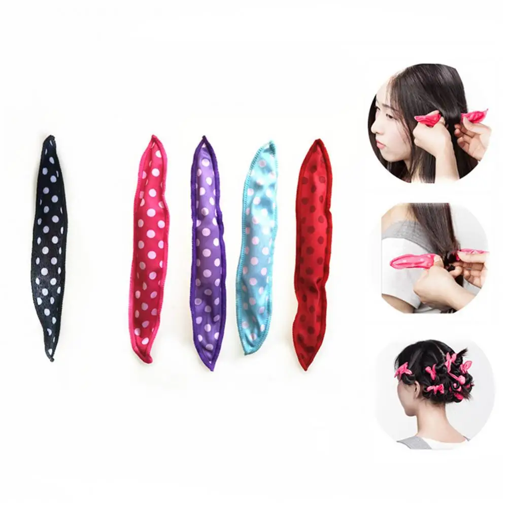 Universal Hair Roller Bunny Ears Type Lovely Sponge Fabric Hair Curler  Reused Hair Sleep Curler for Home