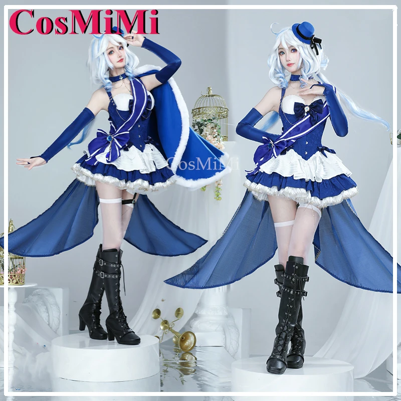 

CosMiMi Furina Косплей Игра Genshin Impact Костюм Мода Великолепное Милое Элегантное Торжественное Платье Карнавальная Вечеринка Одежда Для Ролевых Игр