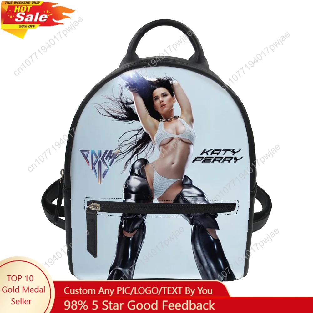 

Katy Perry Singer Custom Mini Small Backpack Purse Carter Schoolbags Double Shoulder Bag Mini Daypack Leather Travel Bag