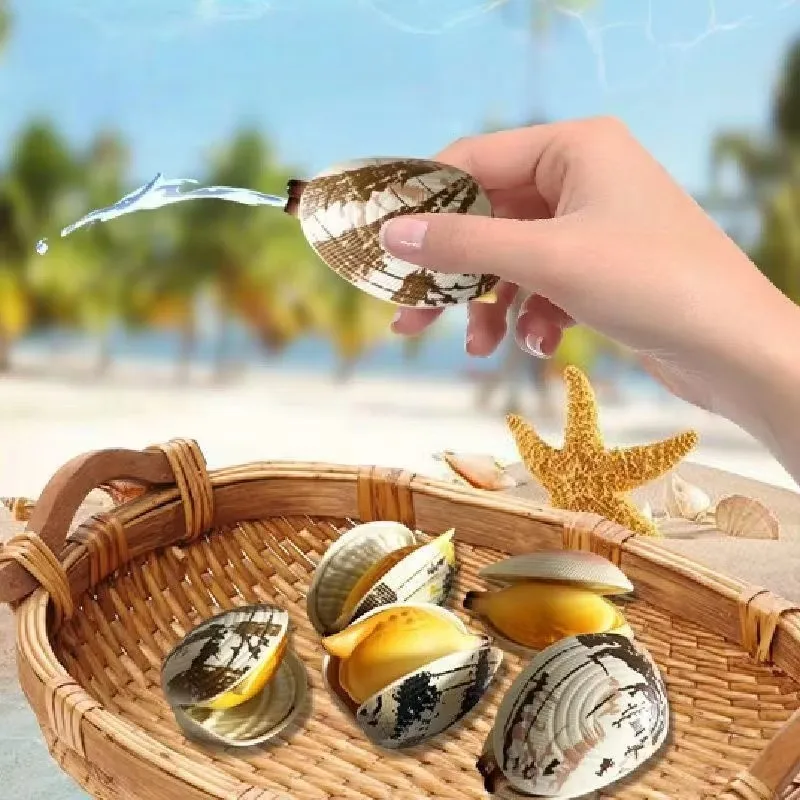 Squishy Fidgets Toys Water Spraying Clam Toy Flower Armor Prank Shell Decompression Funny Simulation Juguetes de Apretar Gifts