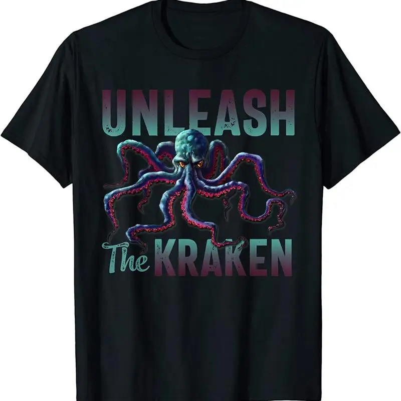 

New Limited Kraken Sea Monster Vintage Unleash The Giant T Shirt