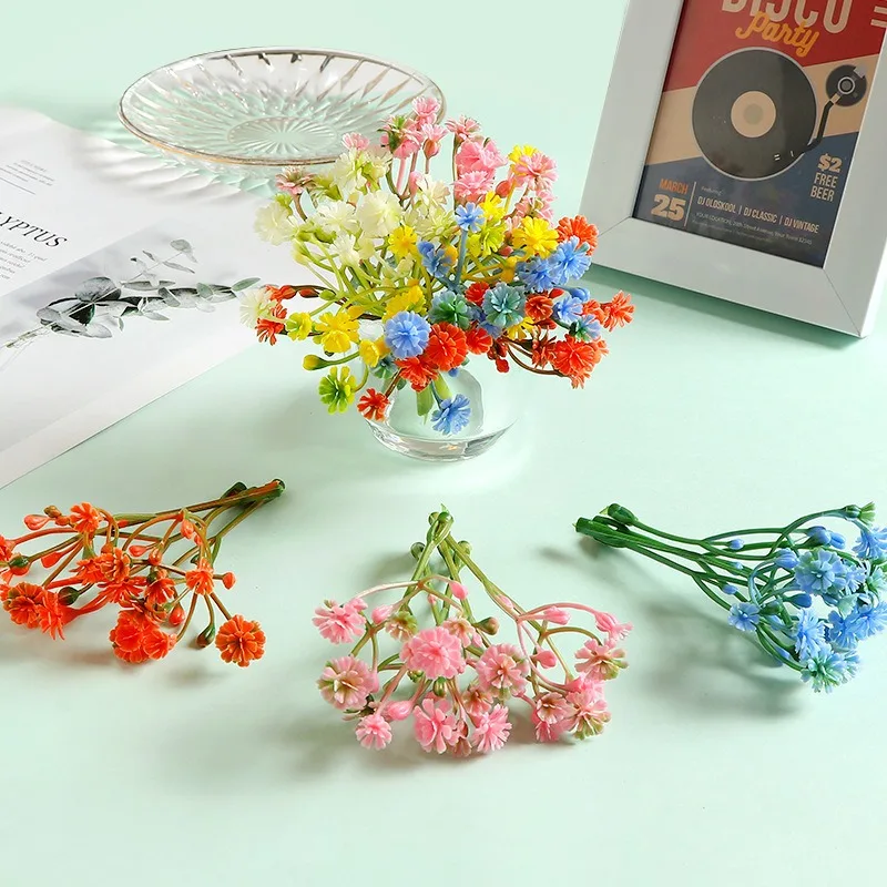 20/40Pcs Künstliche Blumen 8CM Gefälschte Blume Für Wohnkultur Hochzeit Ehe Dekorationen Ornamente Handwerk Geschenk Girlande zubehör – Detail 3