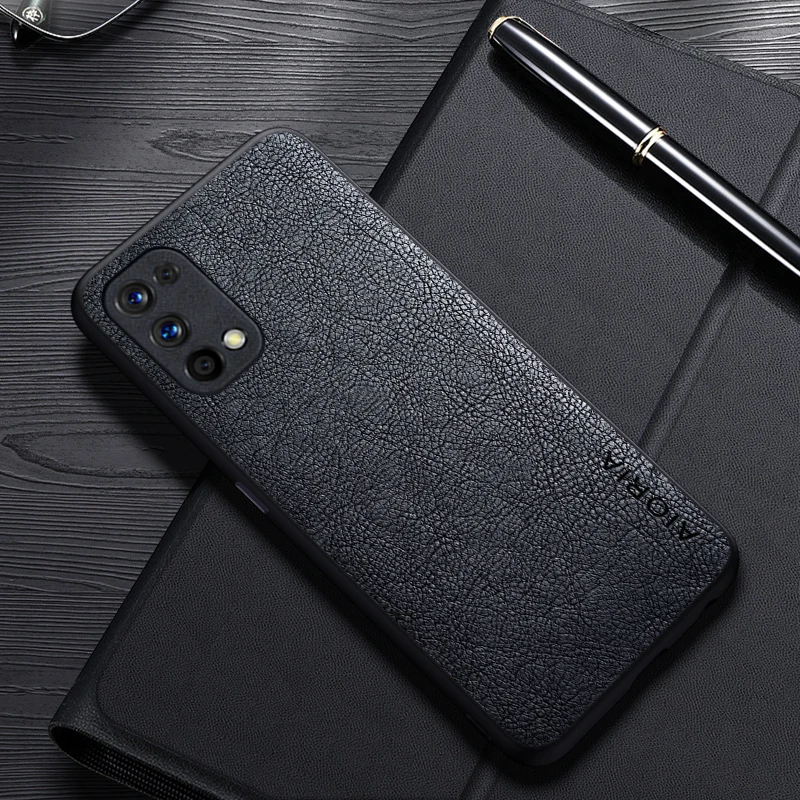 Case For Realme 7 Pro K7X Q2 Simple Design Luxury Leather Business Cover For Realme V5 Case