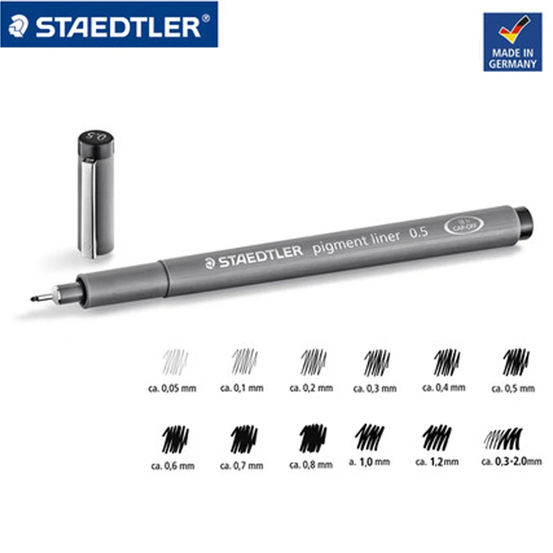 1pc STAEDTLER needle Pen 308 Drawing Waterproof Hook Line Pen Sketch Line Pen Art Supplies