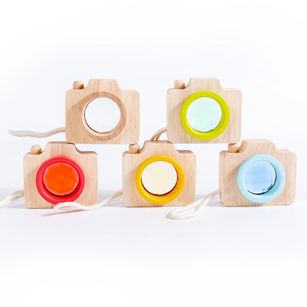 

Children's Camera Kaleidoscope Mini for Kids Toy Girl Kaleidoscopes Baby Nordic Toddler Party Favors Wood