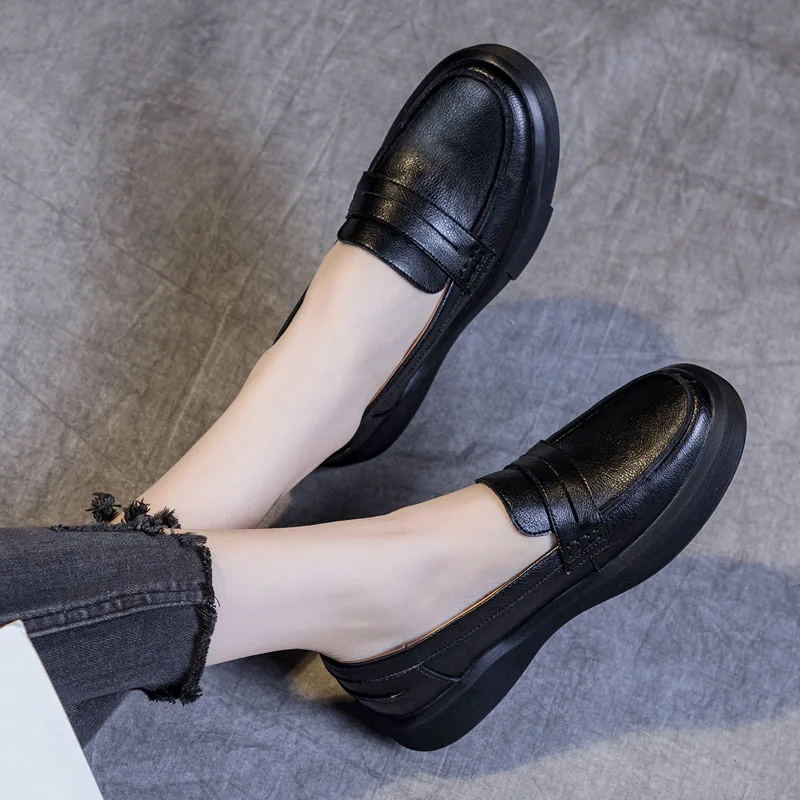 DRKANOL 2024 Big Size 35-43 Donna Slip On Mocassini Scarpe basse basse Primavera Autunno Tacco piatto poco profondo Comfort Casual Scarpe singole