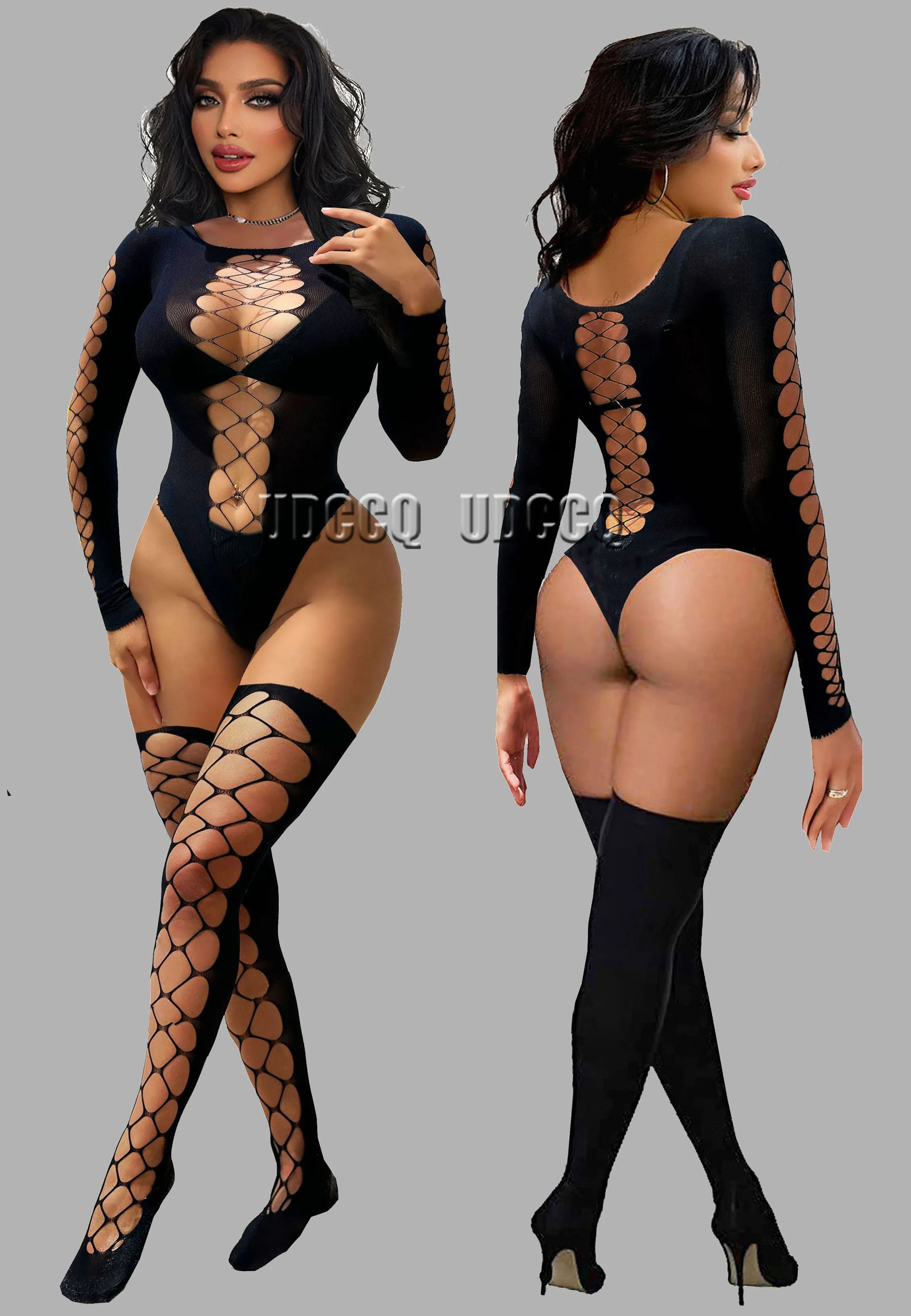 Sexy crochet suit Fishnet Bodystocking Lingerie Babydoll Bodysuits lenceriaChemises Bodysuit plus size  erotiic underwear woman