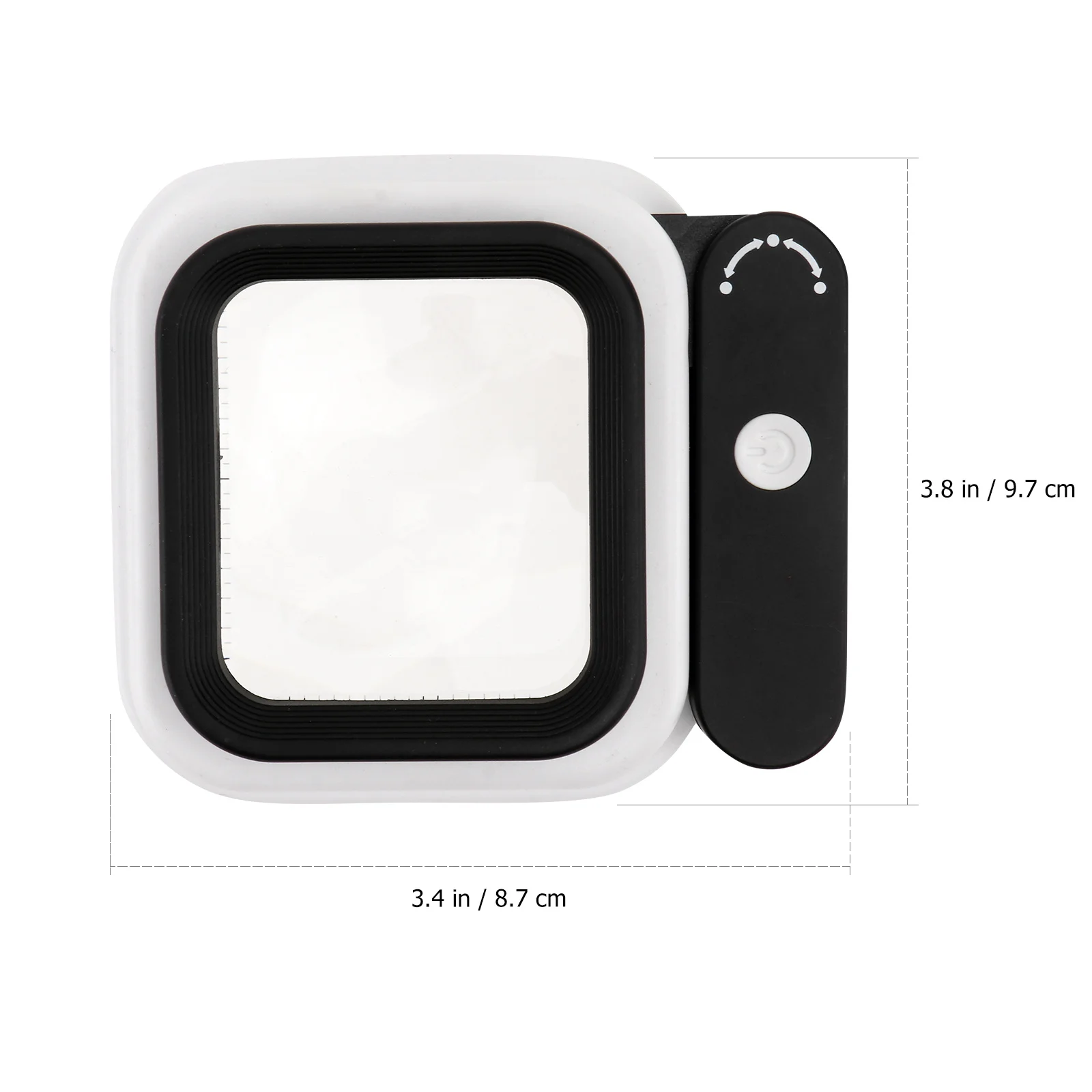 10x 15x 20x lupa de leitura portátil para estudantes idosos lente multiuso de baixa visão com escala portátil