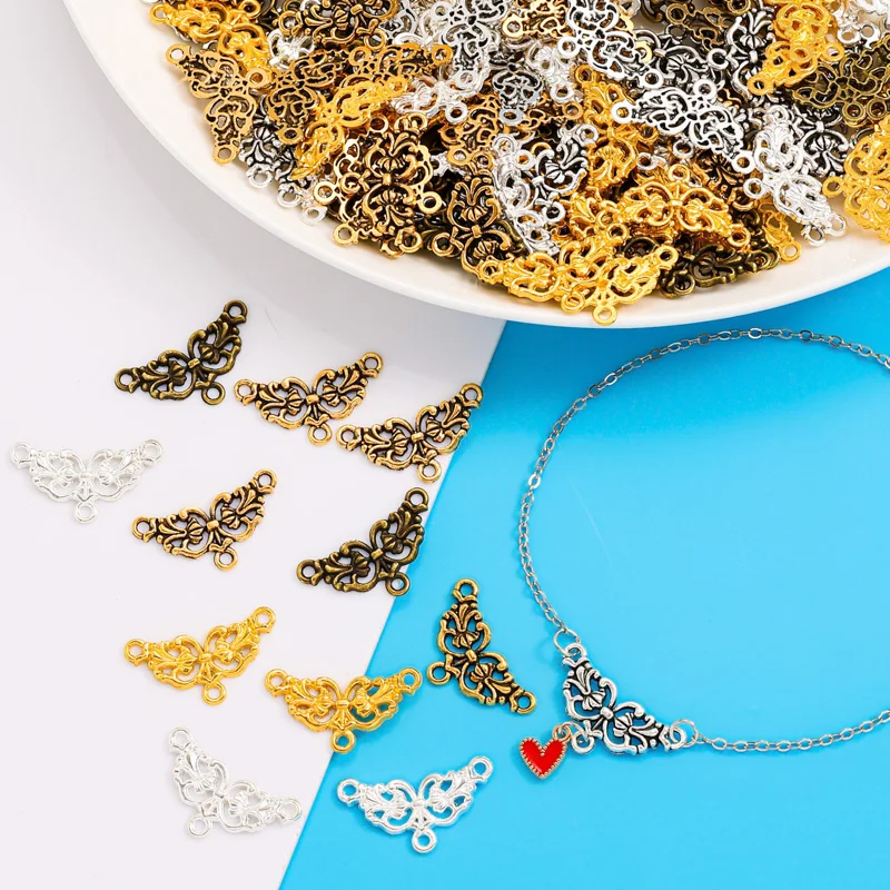 20pcs 골동품 실버 컬러 목걸이 결과 금속 매력 펜던트 쥬얼리 DIY 매력 수제 G105 만들기
