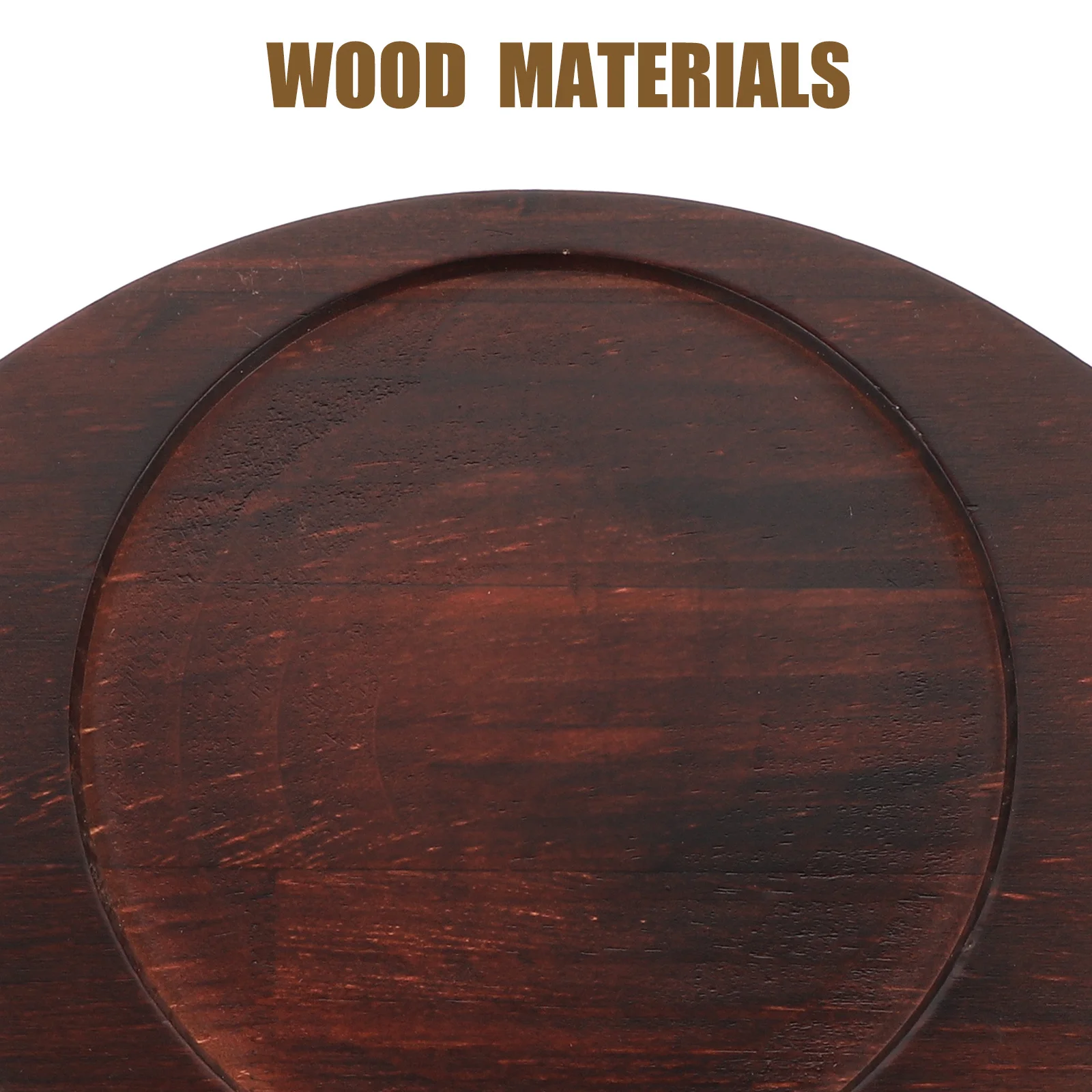 

1Set Thick Cast Iron Steak Plate Round Steak Grill Pan Nonstick Heat Even Serving Plate Wooden Tray Outdoor Barbecue Kitchen