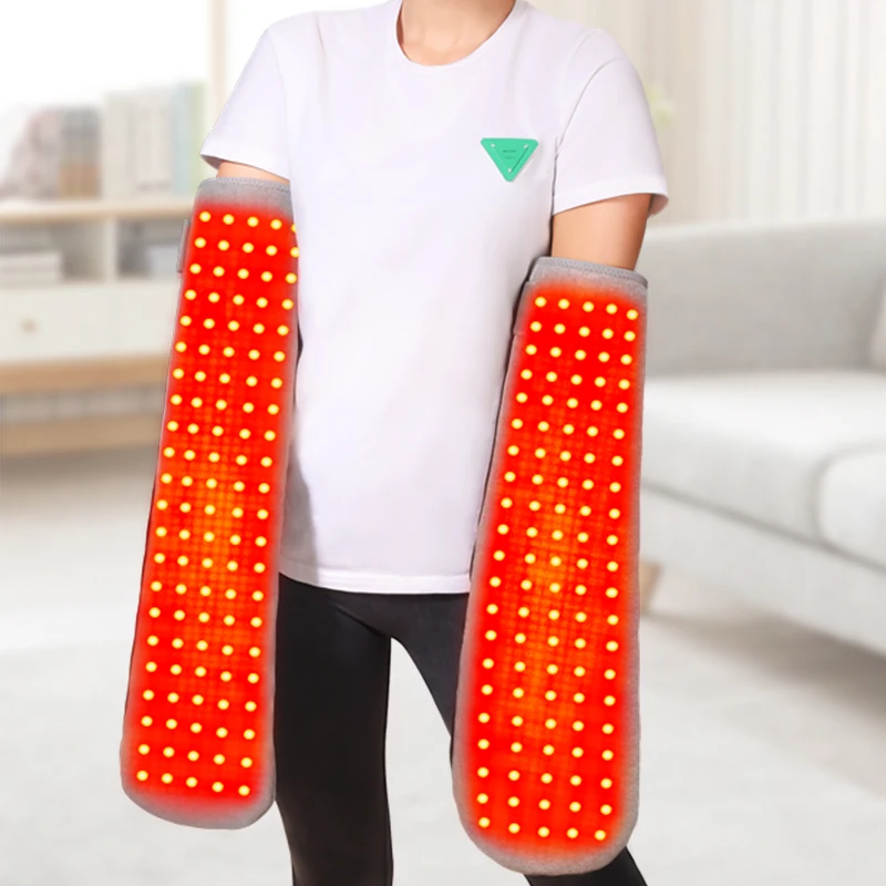 

Heated Arm Massager Red Light Therapy Wrist Sprain Relief Finger Stiffness Ease Blood Circulation Boost Muscle Relaxation Unisex