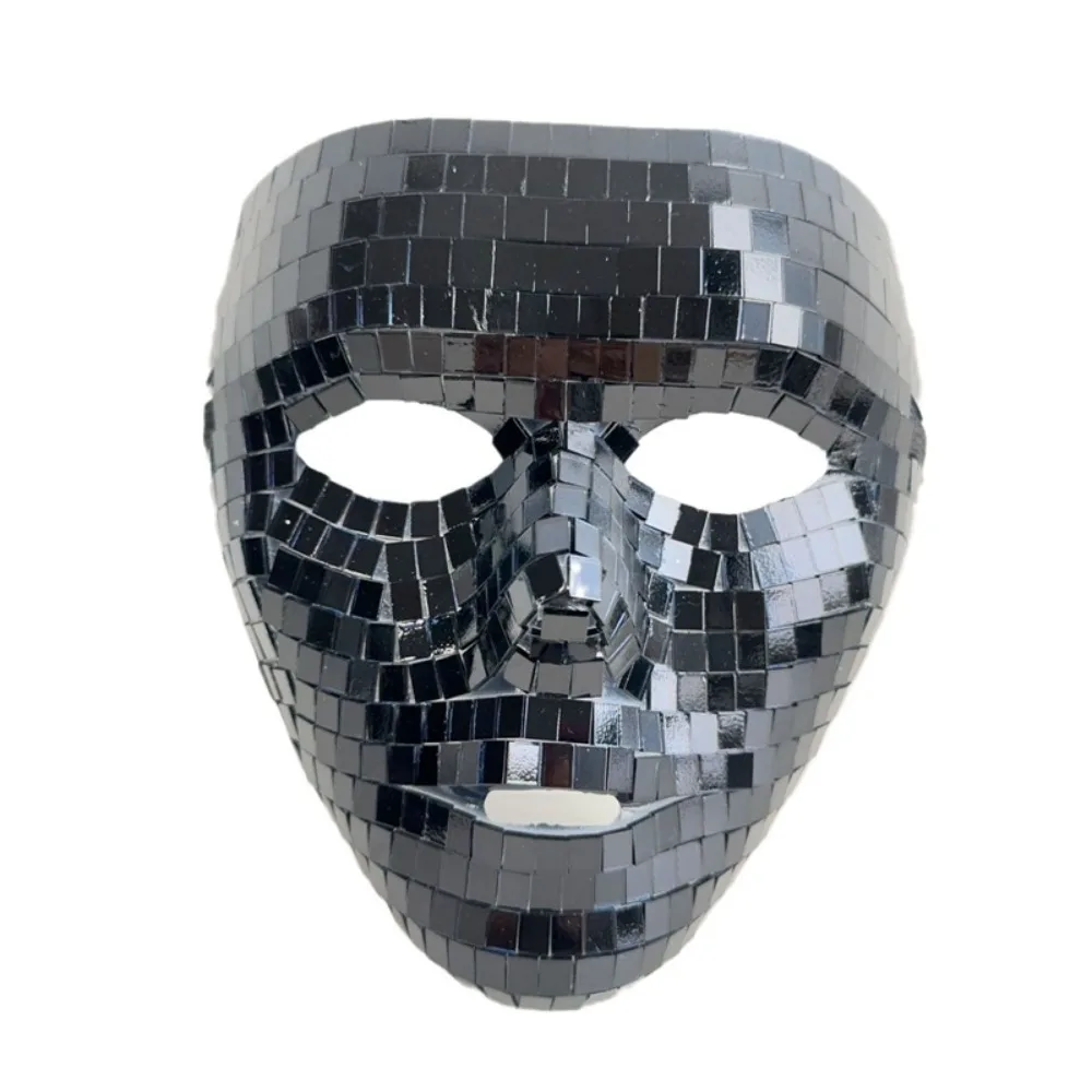 

Masquerade Ball Glitter Mirror Face Mask Full Face Half Face Night Club Mask Eye Mask Cosplay Prom Props Home DJ Decor Carnival