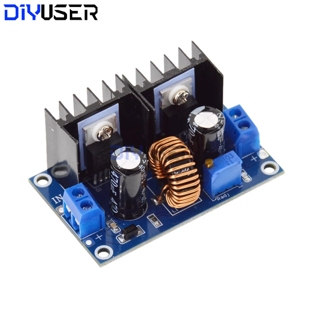 XL4016 PWM Adjustable 4-36V To 1.25-36V Step-Down Board Module Max 8A 200W DC-DC Step Down Buck Converter Power Supply