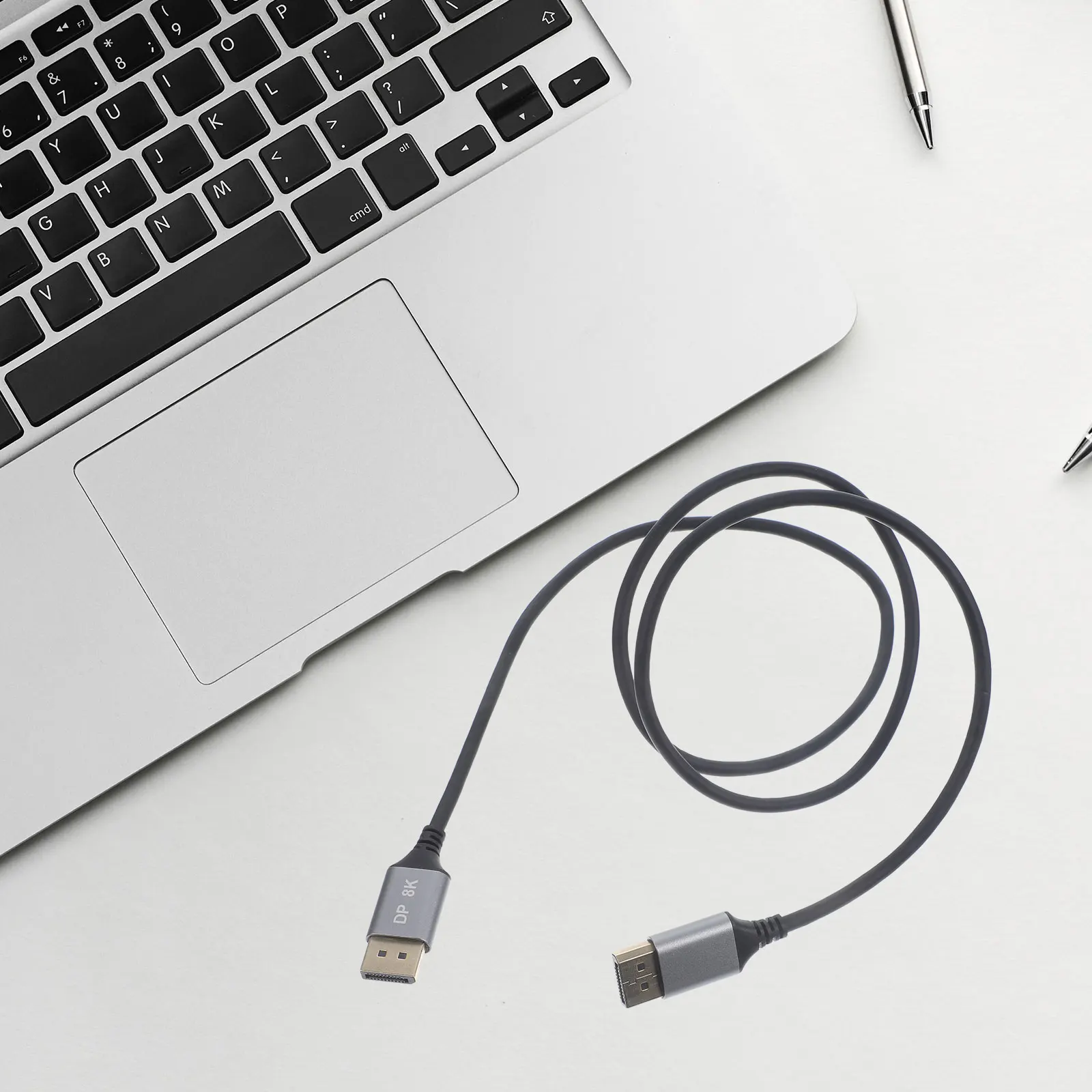 

Displayport Connection Cable Male to Male DP14 8K60Hz Gray 3M for Monitor PC GPU Display Port Extension Wire Video