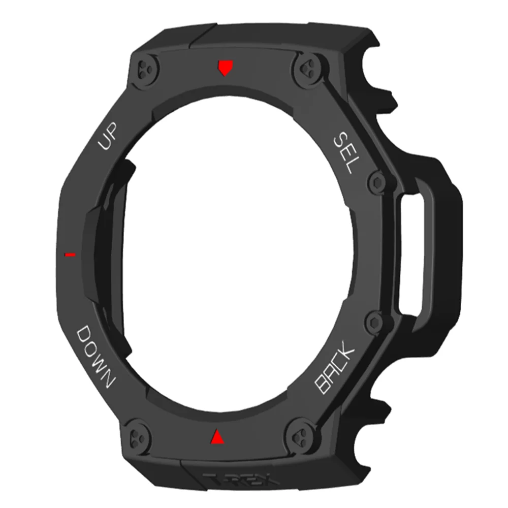 新しい PC 保護ケースアンチスクラッチスマートウォッチアクセサリースクリーンプロテクターバンパープロテクターフレーム Amazfit T-Rex 3