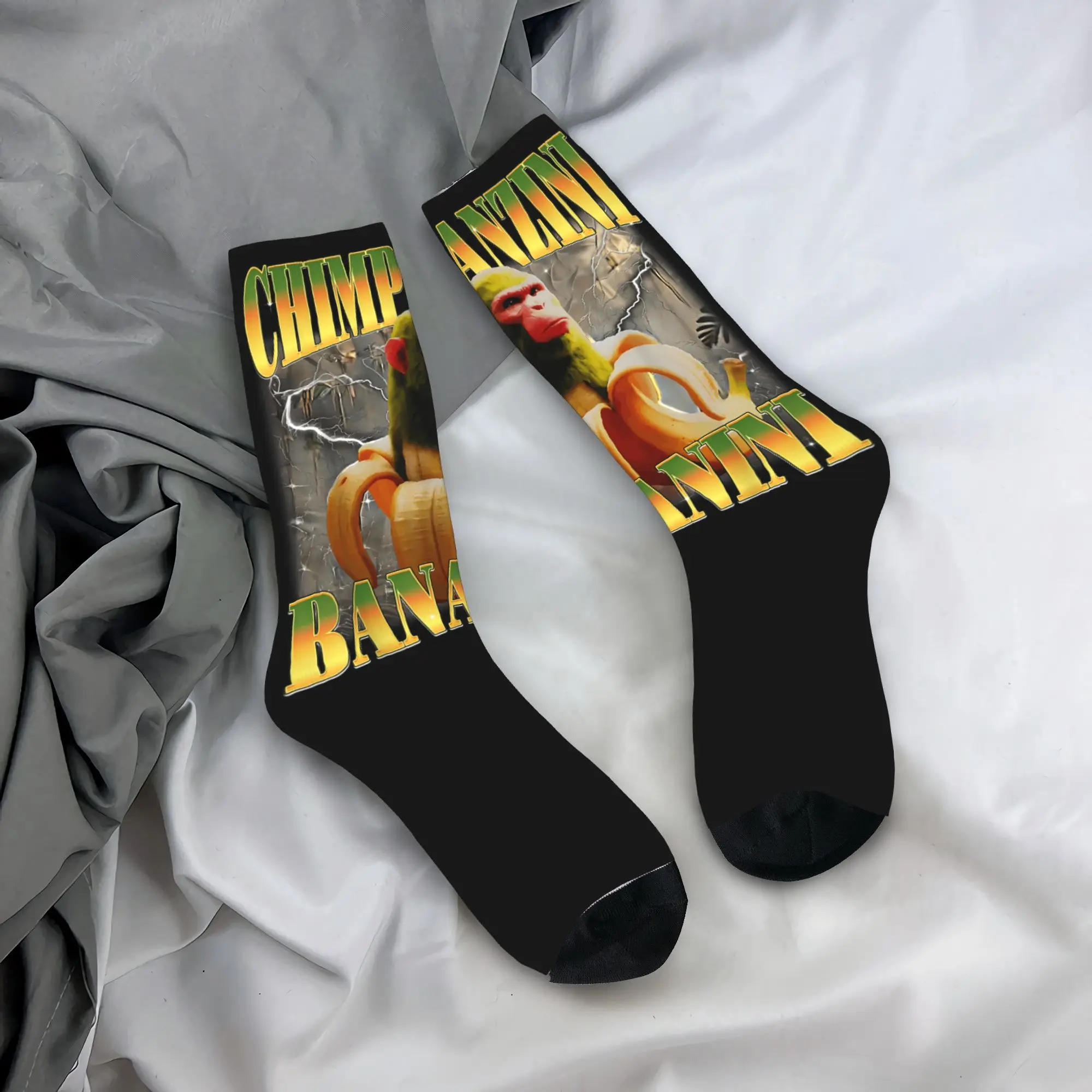 

Shimpanzini Bananini итальянские носки Brainrot, дизайнерские чулки, противоскользящие мужские носки, мягкие осенние спортивные носки для отдыха на открытом воздухе