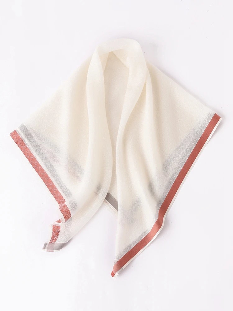 

100 Cashmere Silky Women Thin Square Scarf Elegant Solid Neck Scarf Tassels Lightweight Soft Pashmina Head Wrap 70cm 27.5"
