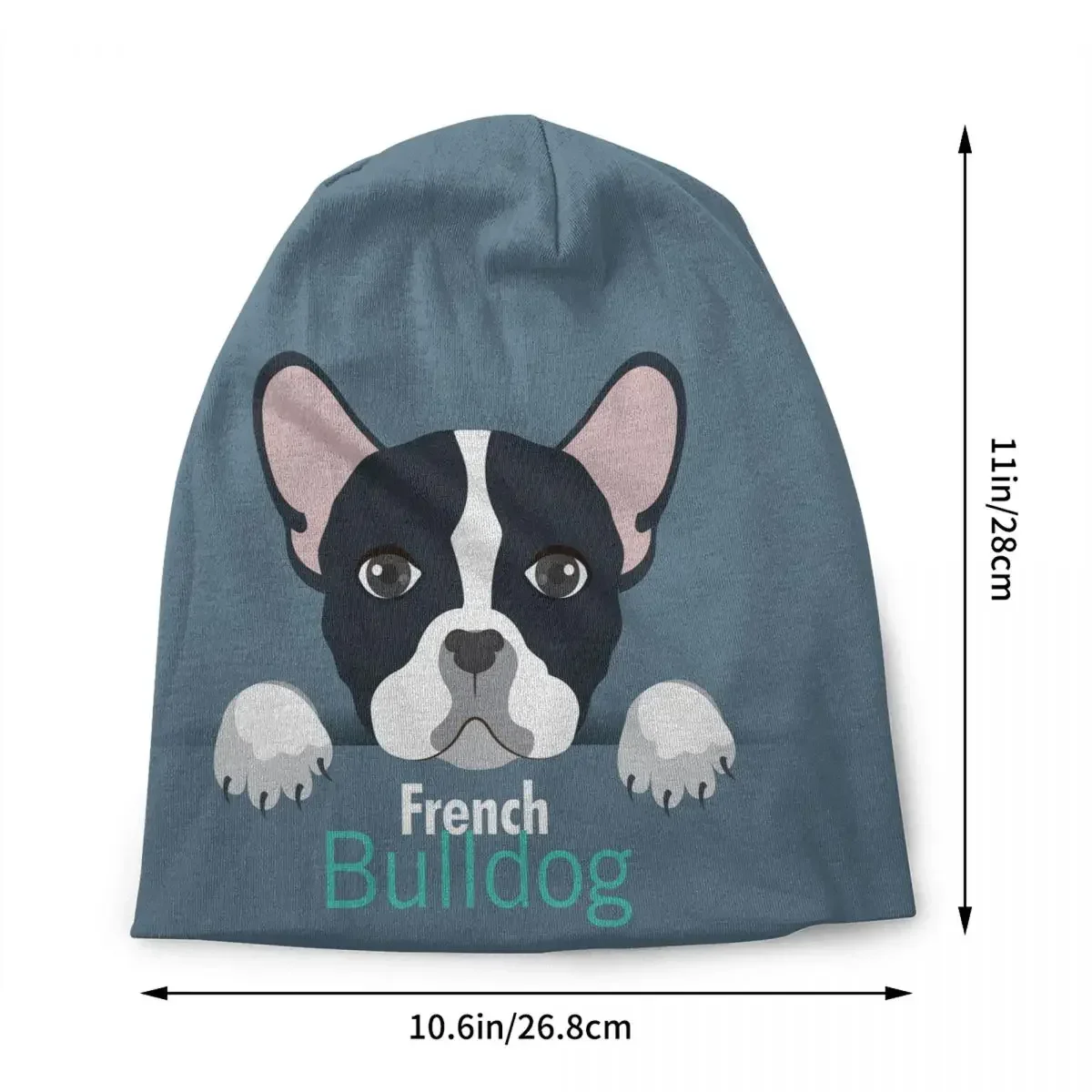 Cartoon Style French Bulldog Bonnet Hats Fashion Knitting Hat For Men Women Warm Winter Frenchies Dog Skullies Beanies Caps