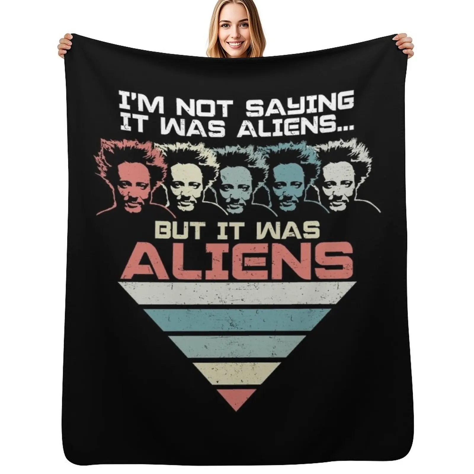 But It Was Aliens Giorgio Tsoukalos Ancient Aliens Throw Blanket All Season Lightweight Soft Blanket for Bed