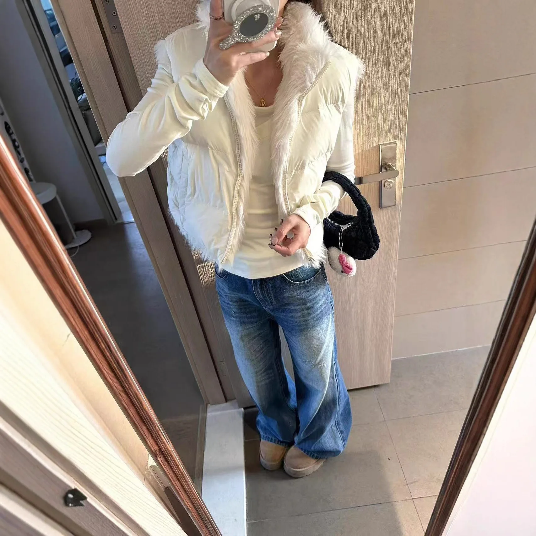 

Жилеты Жилеты Толстые женские на молнии Осенние твидовые на пуговицах Академия в консервативном стиле Стильные пледы Молодежные универсальные многослойные сексуальные