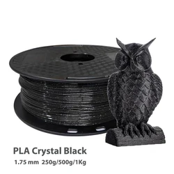 1.75mm 250g ,500g PLA Crystal Black, Grey 3D Printer Filament Sparkle Shining 3D Printing Material Glittering PLA Filaments