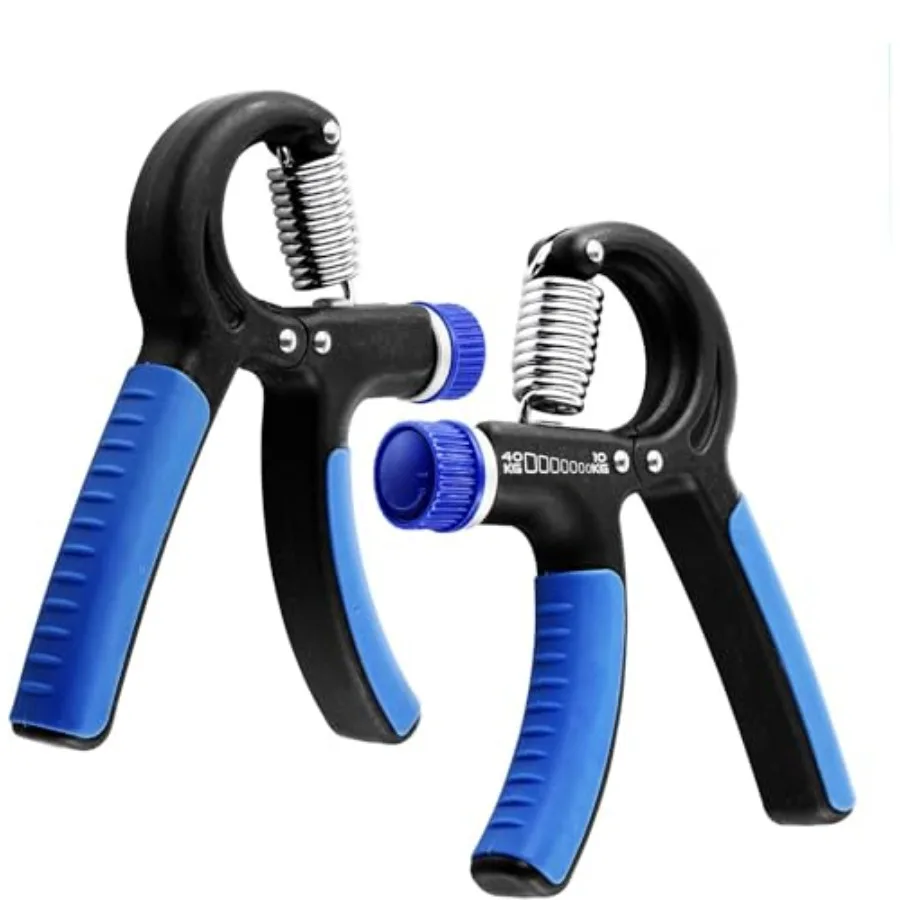 

Тренажер для развития силы хвата, эспандер для рук, регулируемое сопротивление 22-90 фунтов (10-40 кг), стальной, красный, для укрепления предплечий и пальцев