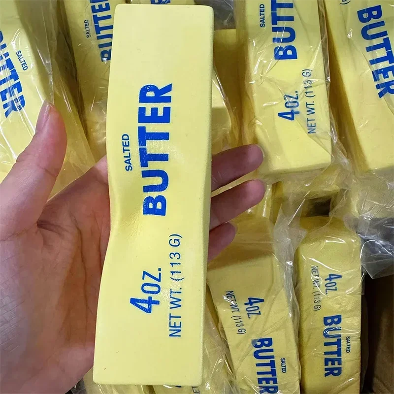 Weicher, elastischer Butter-Stick Fidget Toy in Käseform, Stressabbau-Spiel, lustiges Entspannungs-Spielzeug zum Drücken zur Linderung von Angstzuständen. – Detail 8
