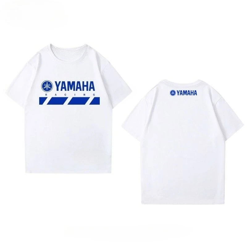 

Летняя футболка с короткими рукавами Yamaha Moto Locomotive, мужская и женская футболка с круглым вырезом, одежда для велоспорта, футболка с половиной рукавов