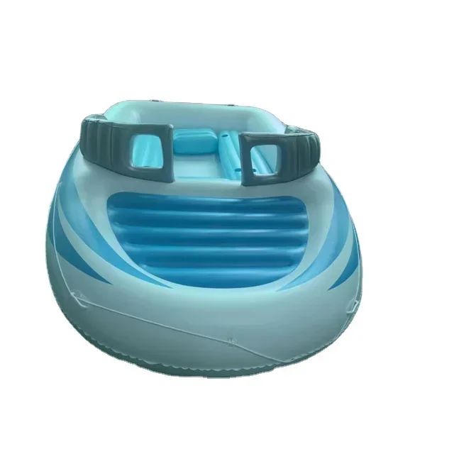 2023 New huge inflatable product colored boat on an inflatable pool float for swimming pool/inflatable large toys float