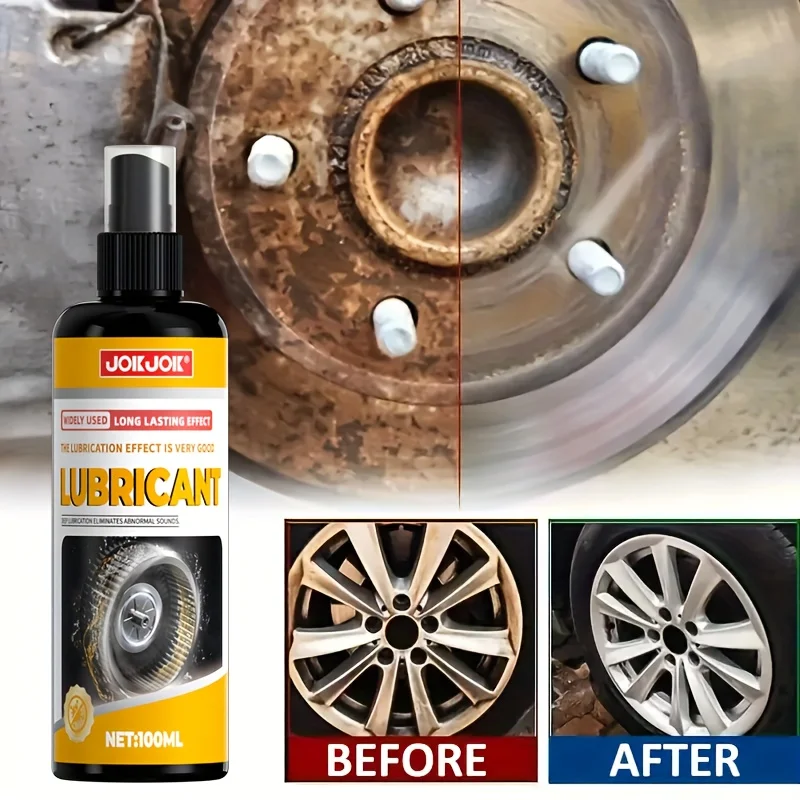 بخاخ تشحيم عجلة السيارة 100 مل - عالمي يقلل الاحتكاك ويحمي المعادن، مثالي لسلاسل السيارة، تركيبة طويلة الأمد بنفسك